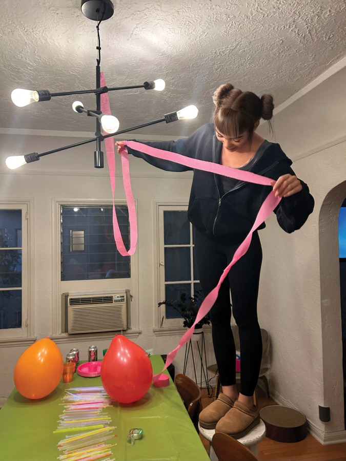 Party setup scene